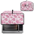 thumbnail image 2 of Renewold Toaster Oven Protector Stain-Resistant Polyester Smart Oven Air Fryer Protective Case with Accessory Pockets Home Kitchen Decoration, 18.5 x 14.5 x 9 Inches, Pink Cow Print, 2 of 7