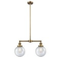thumbnail image 7 of Innovations Lighting 209-8 Beacon Beacon 2 Light 25" Wide Linear Chandelier - White, 7 of 7
