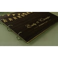 thumbnail image 4 of Rustic Wood Name Engraved Bride & Groom Scrapbook Personalized Wedding Guest Book, 4 of 5