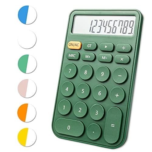 Calculadora 12 dígitos VEWINGL Pantalla y botones grandes Verde
