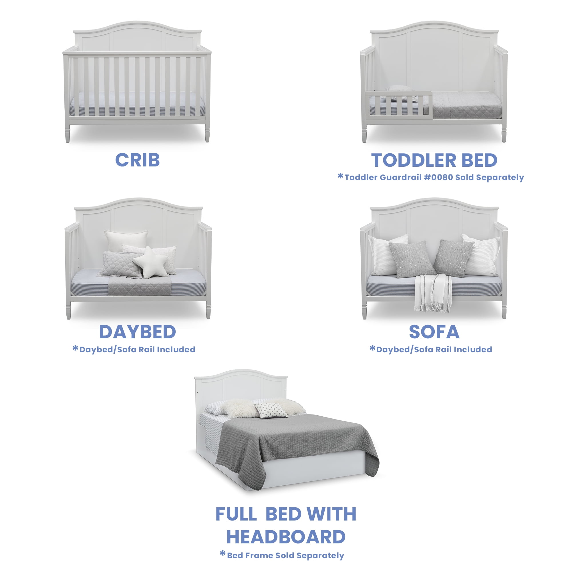 Delta Children Madrid Convertible Baby Crib, Bianca Liberia Ubuy