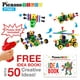 thumbnail image 2 of Kit de construcción PicassoTiles PTN201 con taladro eléctrico para niños de 3 años o más, 2 of 9