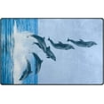thumbnail image 6 of Coolnut 31x 20 Inch Area Rug, Carpet Dolphins Jumping On The Water Doormat for Hardwood Floor Entrance Living Room Bedroom 2'7" x 1'8", 6 of 6