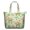 Cute, variant on Cute Frog Travel Duffel, Green Frog Cartoon Design Weekender Tote, Mushroom and Plant Pattern Lightweight Multipurpose Carry-on for Short Trips