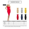 thumbnail image 5 of FashionMille Women's Casual Basic Slim Fit Sleeveless Tube Sexy Strapless Bodycon Midi Dress, 5 of 5