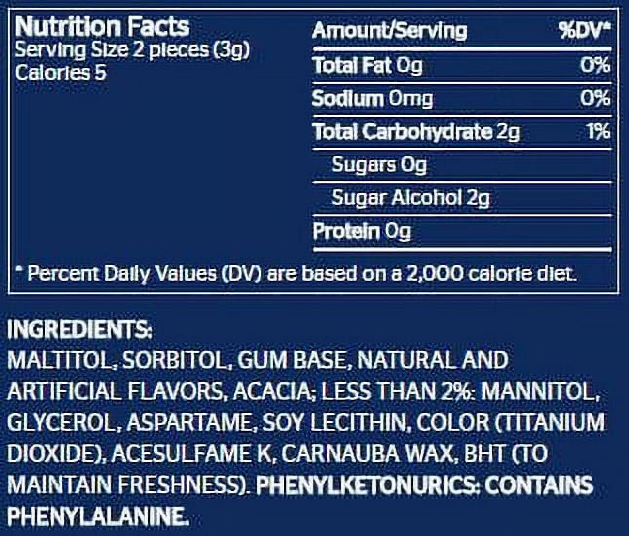 Eclipse Sugar Free Gum, Mint, 60 Piece Big E Bottle (InnerPack of 4)
