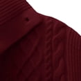 thumbnail image 6 of Xdegoge Mens Cardigans Button Down Stand Collar Thick Chunky Cable Knit Sweaters with Pockets Winter Warm Relaxed Fit Knitted Vintage Fall Coat M-4Xl, 6 of 9