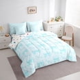 thumbnail image 2 of Erosebridal Princess Bowknot Bedding Comforter Set 7 Pieces for Kids Girls,Polka Dots Love Heart Full Bedding Set for Teens,Ultra Soft Home Decor, 2 of 6