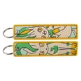 thumbnail image 4 of Anime Cool Key Tag Cartoon Embroidered Jet Keychain For Motorcycles Cars Bag Backpack Chaveiro Key Fobs For Friends Gifts tzw, 4 of 7