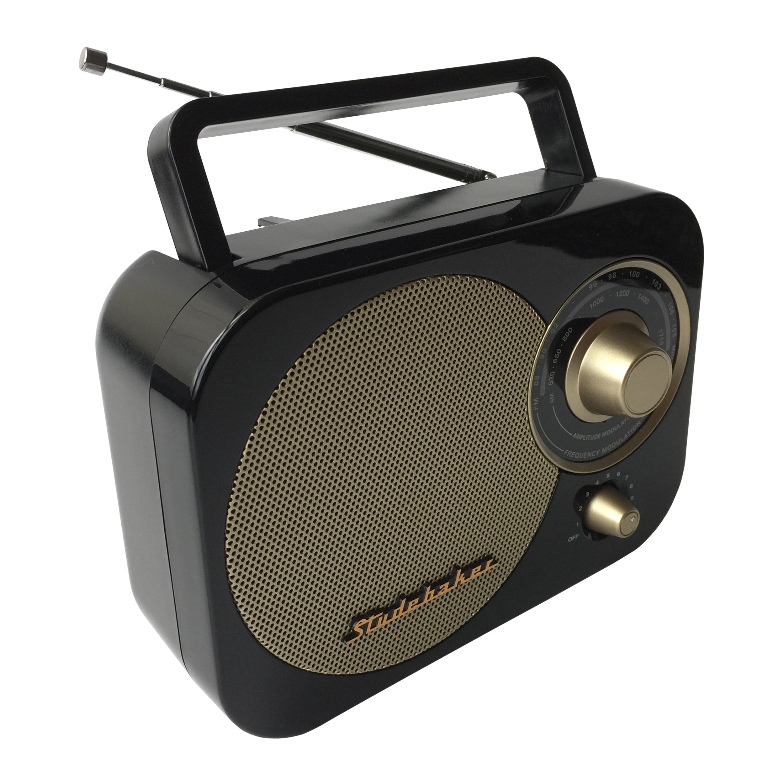 Studebaker SB2000BG Portable AM/FM Radio (Black)