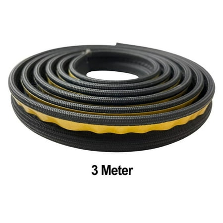 

Self-Adhesive Stove Rope Door Seal Log Woodburner Stove Oven Fire Glue Black 3 meters