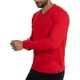 thumbnail image 3 of X RAY JEANS Mens Long Sleeve V-Neck T-Shirt, Racer Red, L, 3 of 9