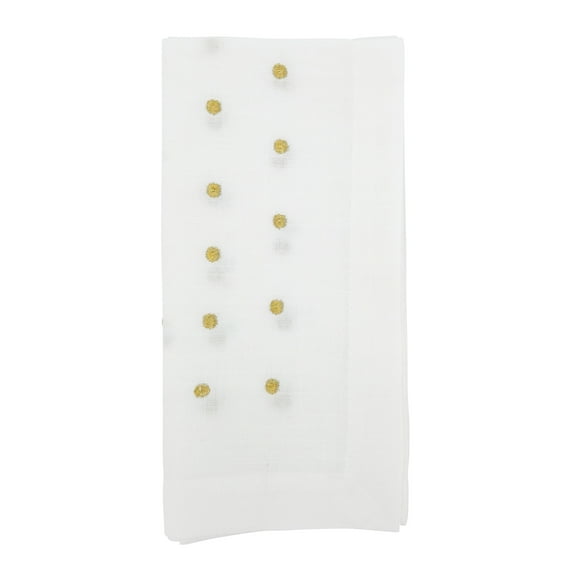 Saro Lifestyle Charming Polka Dot Table Napkin with Classic Design (Set of 4)