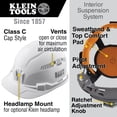 thumbnail image 2 of Hard Hat Klein Tools 60105 con tapa ventilada, estilo blanco, 2 of 9