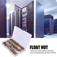 thumbnail image 4 of IFANLANDOR 120pcs Carbon Steel Cage Nuts for Home Use Universal Locking Square Hole Nut Kit Assorted Color, 4 of 7