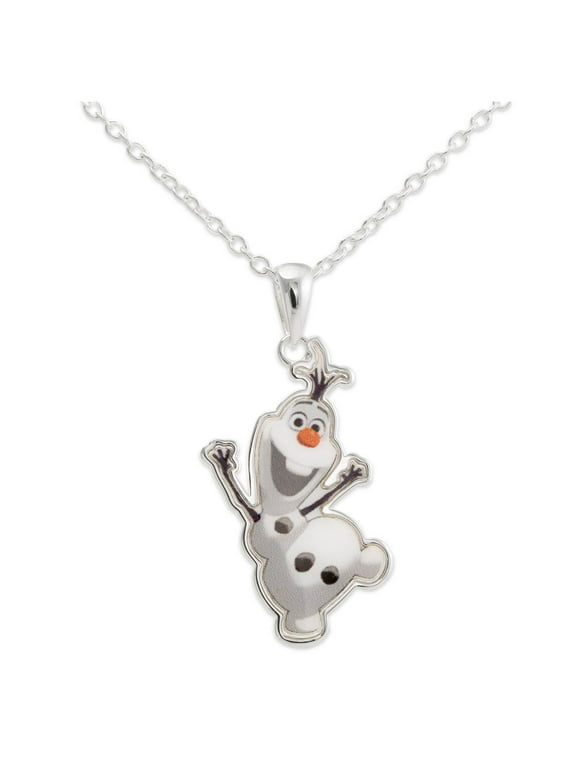Disney Frozen Olaf the Snowman Pendant With Frozen Gift Box.Silver Pltd