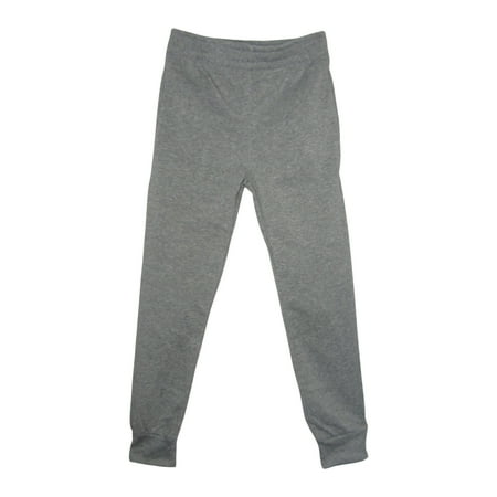 Boys Fleece Lined Jogger Sweat Pants Running Active Sports 2 Side Pockets (L-14/16, Heather)