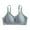 Blue, variant on Womens Jelly Bras Push Up Deep V Neck Sports Bra Smooth Side Support Fixed Cups Light Summer Thin Wireless Loungewear Blue M