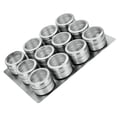 thumbnail image 4 of Estante De Almacenamiento De Especias De Acero Inoxidable / Tarros De Condimento Juego De Contenedores Para La Cocina Del Hogar, Hotel, Restaurante, C 12 piezas Baoblaze Jarra de especias de acero inoxidable 3pcs, 4 of 8
