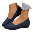 thumbnail image 2 of YLYL Women's Ballet Shoes Pointed Toe Wedge Heel Fashion Casual Slip on Business Office Work Shoes, 2 of 8