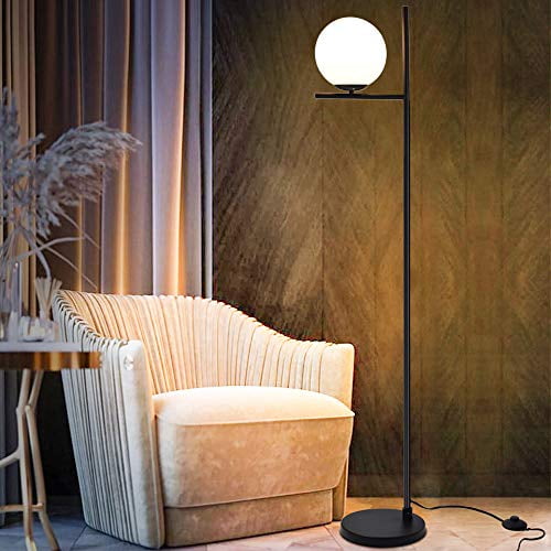 Dllt Modern Led Sphere Floor Lamp 9w, Tall Lamps For Bedroom