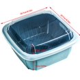 thumbnail image 3 of POINTERTECK Kitchen Strainer Basket with Cover 2 Layer Plastic Refrigerator Vegetables Fruits Wash Drain Storage Basket, 3 of 9