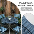 thumbnail image 2 of Blue Compass Nautical Round Tablecloth for 36-44 Inch Tables, Fitted Table Cover with Elastic Edge, Coastal Vintage Waterproof Outdoor Table Cloth Protector for Patio Garden Dinner Picnic, 2 of 9