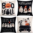 thumbnail image 1 of Funda de almohada decorativa Hongsome para Halloween, 45 x 45 cm, 4 unidades, 1 of 6