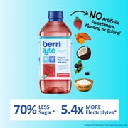 Berri Lyte Organic Electrolyte Hydration Solution Drink, Strawberry, 1 Liter Bottle