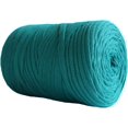 thumbnail image 1 of Zhuge 250 g 8,1 oz Hilos de colores sólidos de lujo para hacer tú mismo bolsos, carteras, alfombras, cojines, tela de algodón, hilo para tejer a ganchillo, verde pavo real, 1 of 5