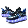 thumbnail image 3 of Girls Breathable LED Luminous Shoes, USB Rechargeable Outdoor Sports Skates-Vinsniv, 3 of 3