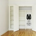 thumbnail image 3 of Looking Good Is Always A Choice - Life Quotes Closet Quotes Quote Coat Tie Silhouette Vinyl Wall Art Decal Sticker Home Closet Area Dressing Room Dressing Area Wardrobe Cabinet Size (10x4 inch), 3 of 3