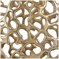 thumbnail image 4 of DecMode 15" Rounded Gold Aluminum Metal Vase with Freeform Open Lattice Work, 4 of 10