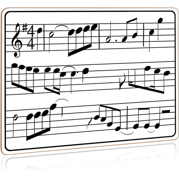Scribbledo  Dry Erase Board Music Staff Whiteboard Double Sided 9” x 12”