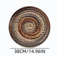 thumbnail image 3 of Round Placemats Set of 6, 15" Woven Table Mats, Non-Slip Heat-Resistant, Washable Dining Chargers, Kitchen Hot Pads, Farmhouse Décor, Wedding & Holiday Use(A), 3 of 7