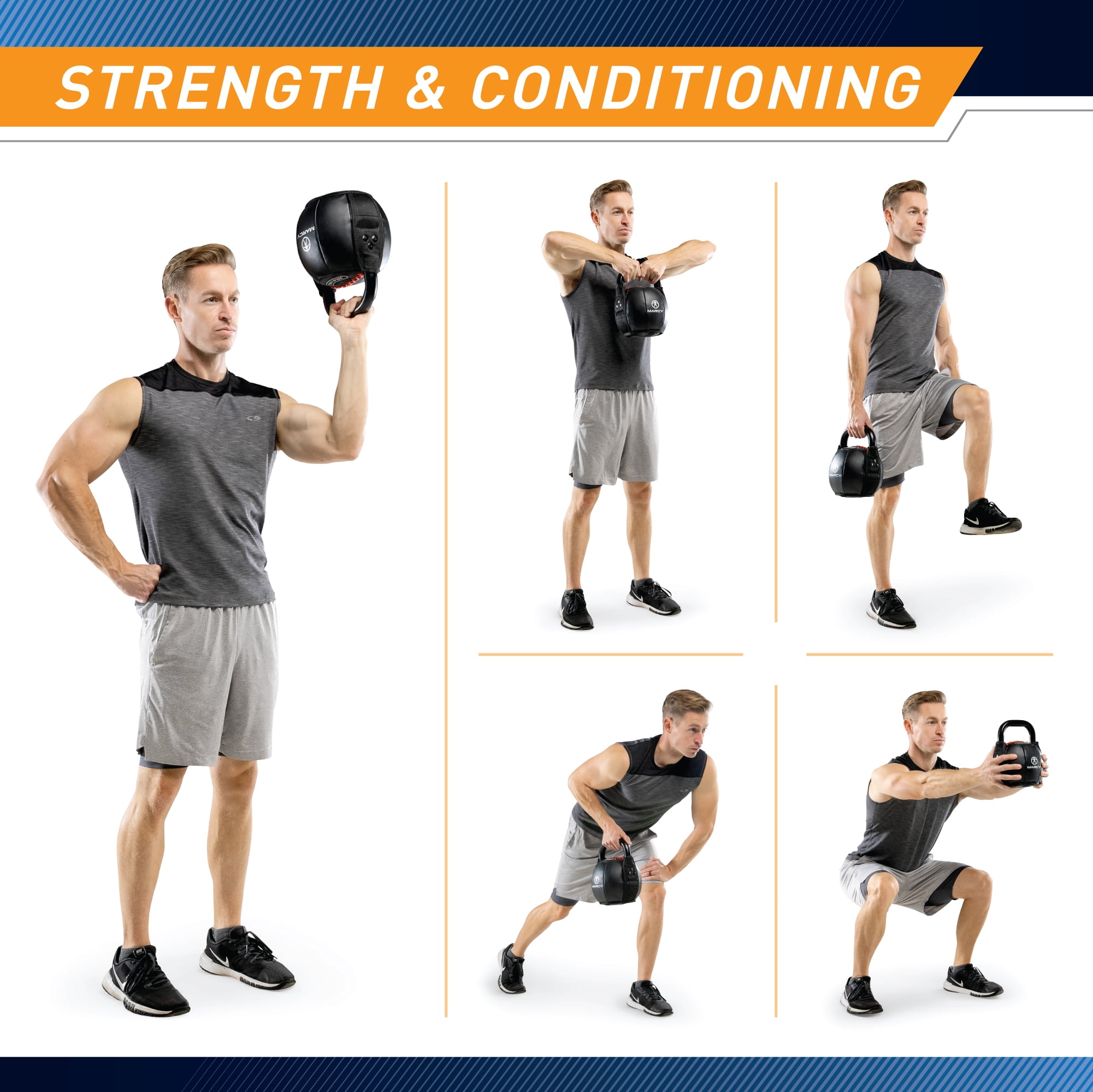 Marcy Strength Training Soft Kettlebel 25lbs SKB-025