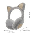 thumbnail image 2 of Kids Cat Ear Earmuff Plush Ear Muff Winter Warm Earmuff Ear Warming Cover, 2 of 9