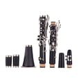 thumbnail image 3 of ABS 17-Key Clarinet Bb Flat with Carry Case Gloves Cleaning Cloth Mini Screwdriver Reed Case 10pcs Reeds Woodwind Instrument, 3 of 7