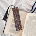 thumbnail image 4 of Kdxio Vintage Floral Print Metal Tassel Bookmarks,Perfect Gift for Art Lovers and Bookworms Metal Bookmarks for Women, 4 of 8