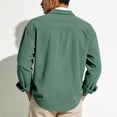 Meltox Men's Corduroy Shirt Long Sleeve Button Down Casual Shacket ...