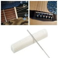 thumbnail image 3 of Acoustic 6 String Acoustic Guitar Nut and Saddle Pre-Slotted Bone Nut with Nut Files Set 320/240 Grits Sandpapers for Classical/Electric Guitar Parts Replacement Repair, 3 of 7