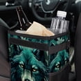 thumbnail image 6 of Wolf Mini Trash Can for Car: Foldable, with Lid, Leak-proof, Hanging Storage Bag, 6 of 6