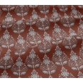 thumbnail image 5 of oneOone Cotton Jersey Brick Red Fabric Block Craft Projects Decor Fabric Printed By The Yard 58 Inch Wide-L0, 5 of 5