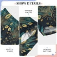 thumbnail image 6 of FORMRS Kids Pajama Pants with Pockets Size 6-8Y Boys Lounge Sleep Bottoms, Gold Peacock Pattern, 6 of 8