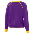 thumbnail image 3 of Women's WEAR by Erin Andrews Purple Minnesota Vikings Tie-Front Long Sleeve T-Shirt, 3 of 4