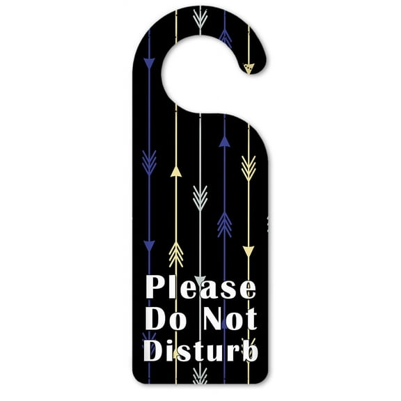 Do Not Disturb Door Knob Hanger Sign - Arrows