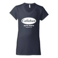thumbnail image 2 of Wild Bobby, Callahan Auto Parts Sandusky Ohio Retro 90s Funny Tommy Boy, Pop Culture, Women Standard V-Neck Tee, Navy, Small, 2 of 4