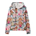 thumbnail image 4 of Puntoco Blusa Estampada De Moda Para Mujer, Blusa De Manga Larga, Sudadera Con Bolsillos Y Capucha, 4 of 5
