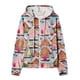 thumbnail image 4 of Puntoco Blusa Estampada De Moda Para Mujer, Blusa De Manga Larga, Sudadera Con Bolsillos Y Capucha, 4 of 5