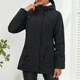 thumbnail image 5 of Feimerou Womens Winter Coats Thicken Warm Military Parka Jacket Fuzzy Fleece Lined Cotton Windproof Mid Length Coat with Faux Fur Hood, 5 of 6